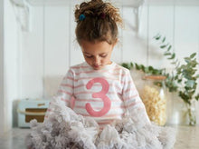 Load image into Gallery viewer, Dusty Pink &amp; White Breton Striped T-Shirt -  Number 2
